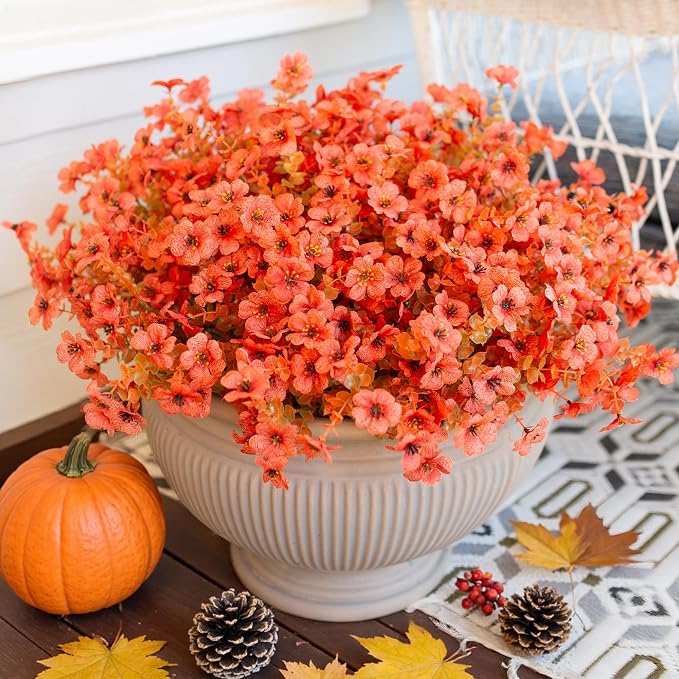 Artificial Fall Flowers Faux Mums - Image 4