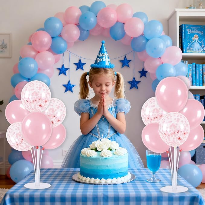 TONIFUL 4 Set Pink Balloon Stand Balloon Centerpieces - Image 6