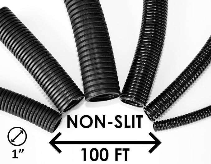 1" Wire Loom Non-Slit Polyethylene Corrugated Flexible Innerduct Conduit - Image 2