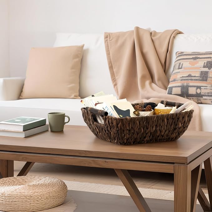 StorageWorks Wicker Baskets for Shelves, Large Organizer Basket | Wicker - Image 5