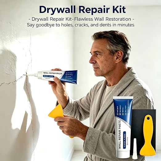Drywall Repair Kit with Scraper, 2026 Upgrade Wall Repair Paste Tube - Image 4