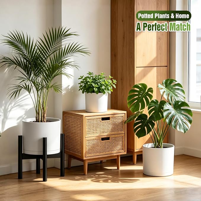10/9/8 Inch Plant Pots 3 Pack, - Image 2
