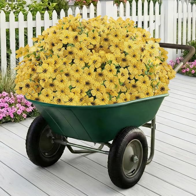 13 Bundles Artificial Flowers for Outdoors Summer Decoration | Silk Realistic - Image 3