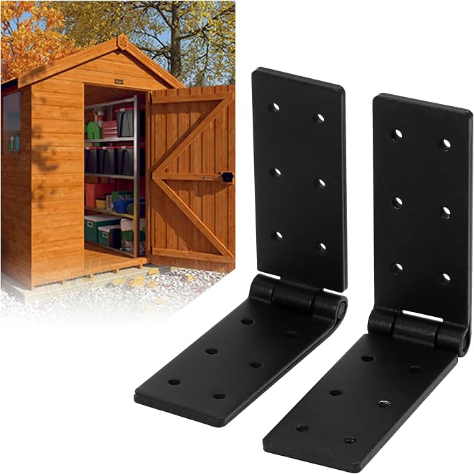 Fence Hinges for Outdoor Wood Gates Heavy Duty, 270°Solid Folding Butt Hinges by Unknown