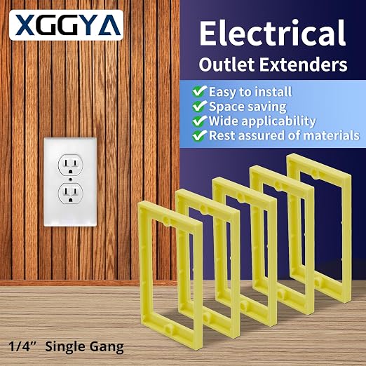 Single Gang Receptacle Outlet Box Extenders 1/4" - Image 2