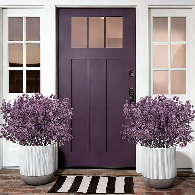 15 Pcs Fake Flowers, Babys Breath Artificial Flowers, Lavender Purple | Real - Image 7