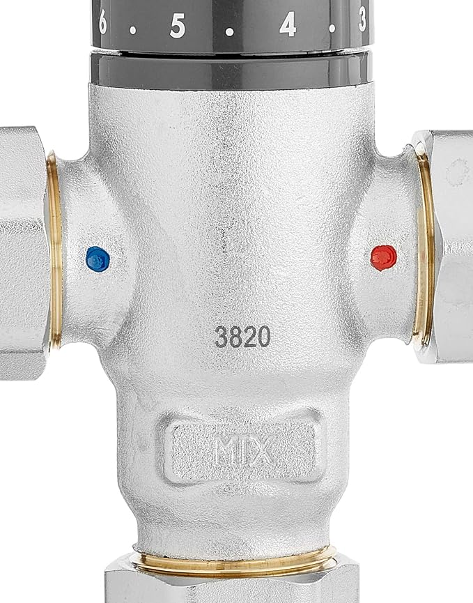 Caleffi 521500 Adjustable Thermostatic Mixing Valve 3/4 Inch 30-65 °C Anti-scale - Image 4