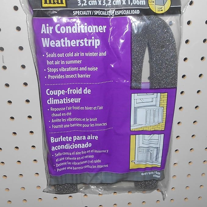 M-D Building Products 02006 1-1/4 in. X 42 in. Gray Air Conditioner Weatherseal - Image 11