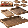 Rustic Wooden Serving Trays by Hanber