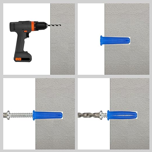 VGBUY 180PCS Conical Concrete Anchors and Screws Assortment Kit, - Image 5