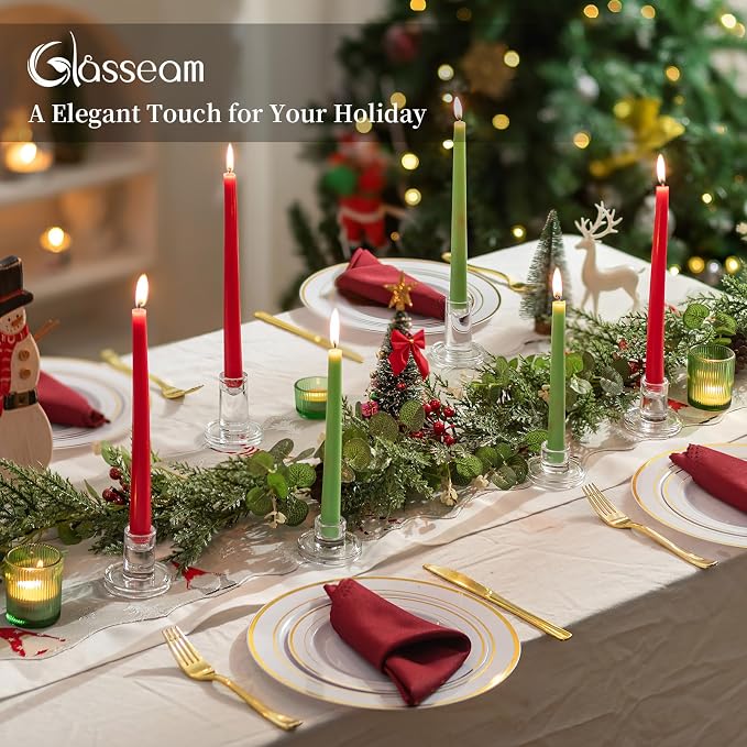 Glasseam Taper Candle Holders Bulk, Votive Candle, Wedding Table, Christmas - Image 4