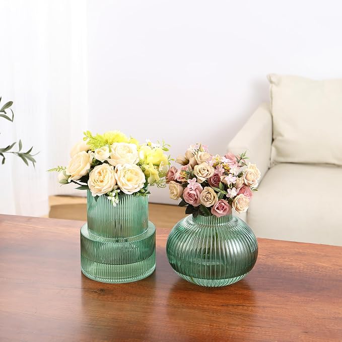 Ribbed Glass Vases, Modern Vase - Image 5