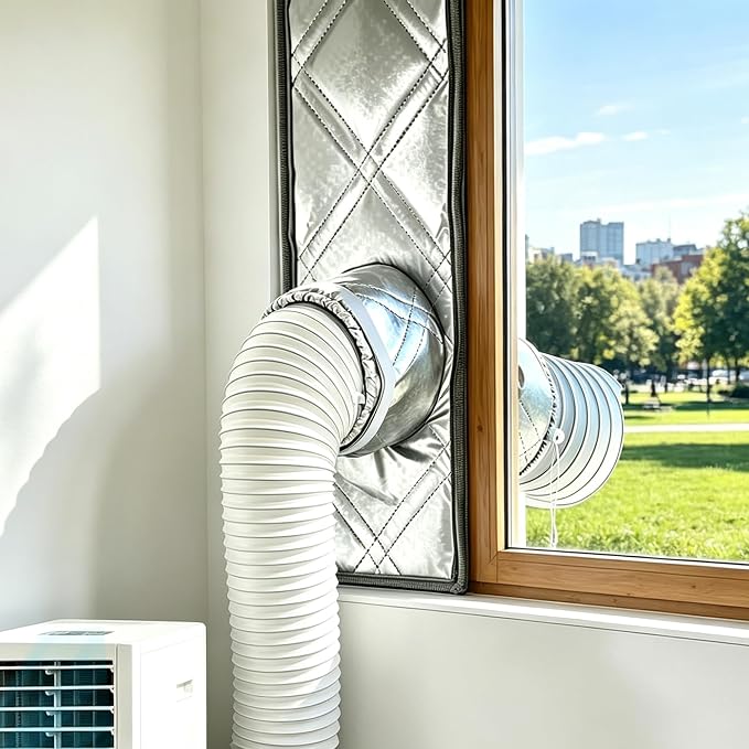 39" Sliding Door AC Vent Kit, 3-Layer Thickened Thermal Barrier | Thermal by HUAREW