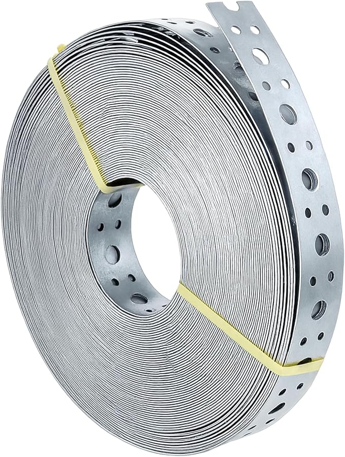 Metal Strap 1-Inch x 33FT 0.6mm Bendable Pipe Hanger Thin Metal Strapping by Unknown