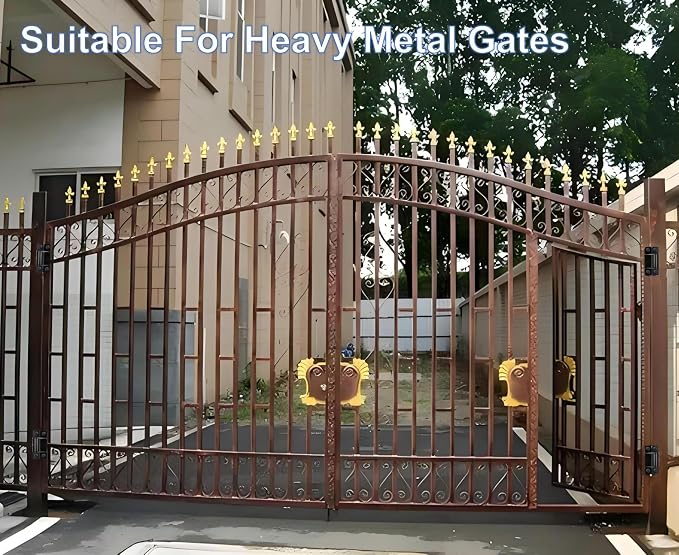 7in Heavy Duty Gate Hinges, 1100 lbs Max Load, 180° Smooth Open | 2Pcs - Image 7