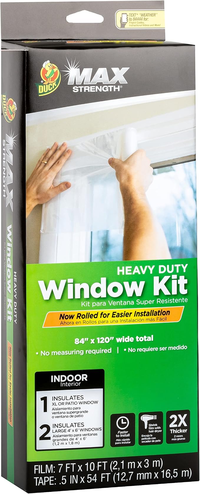 Duck MAX Strength Window Insulation Kit, Winter Window Seal Kit Fits Patio - Image 9