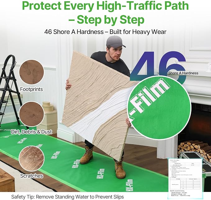 39" x 200' Heavy-Duty Floor Protection | Construction Grade Carpet Protector | - Image 4