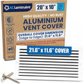 20x10 Aluminum Wall Ceiling Air Return Vent Cover HVAC Rustproof Grille by ACLAMINAIRE