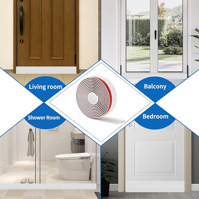 2 Pack Door Draft Stopper Sheets, Door Sweep - Image 6