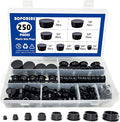 250 PCS 8 Sizes Nylon Plastic Hole Plugs, 1 Inch Round Hole, Flush Type Panel by BOPOREAE