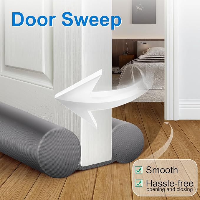 MAXTID Door Draft Stopper 36 Inch, Fits Door Gaps up to 1.7 Inch, Large Door - Image 3