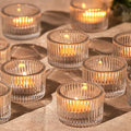 12 Pack Tealight Clear Candle Holders, Votive Tea Light Candle Holder | Table by LOVELIGHTLOVELIFE