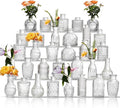 Glass Bud Vases Set of 32 by Unknown