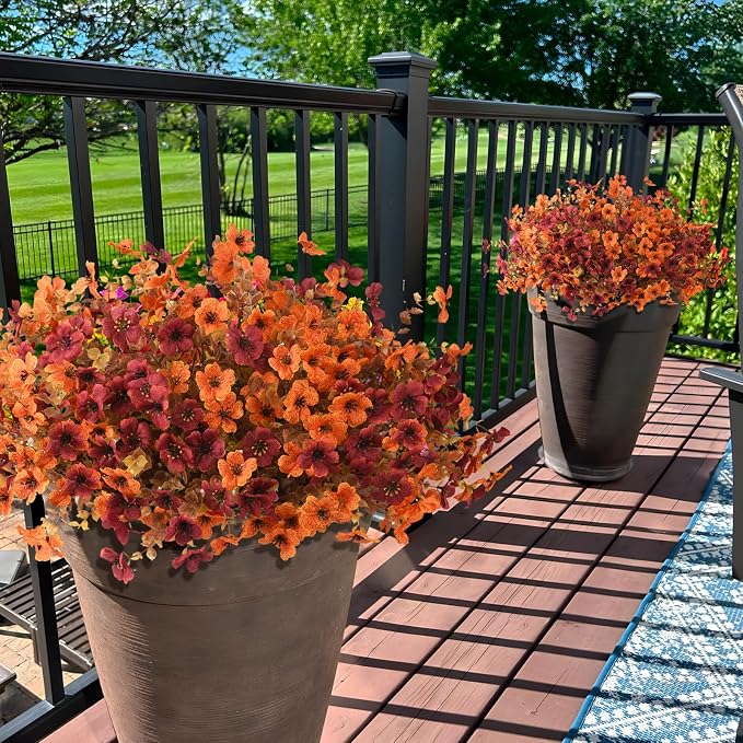 INQCMY Artificial Fake Fall Plants Flowers - Image 7