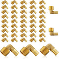 50Pack Seelink PEX Fittings, Pex 1/2" x 1/2" Male Threaded NPT Elbow | Brass by Seelink