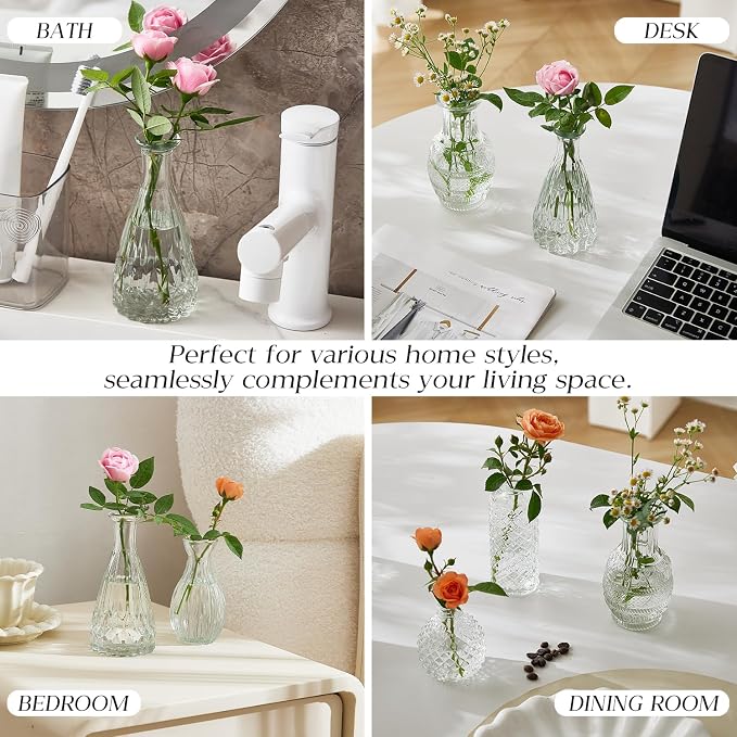 Glass Bud Vase Set of 20 - Image 5
