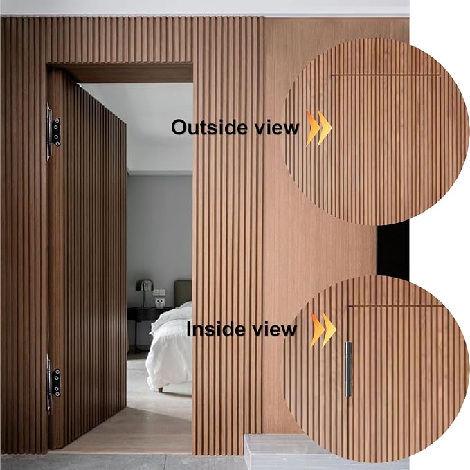4Pcs No Mortise Door Hinges, Heavy-Duty 304 Stainless Steel Hinges | - Image 3