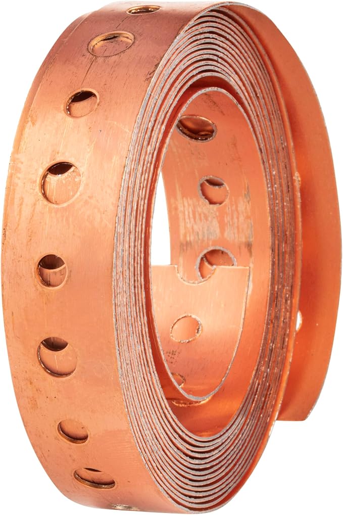 Oatey® 3/4 in. x 10 ft. 24- Gauge Copper-Plated Steel Hanger Strap by Oatey