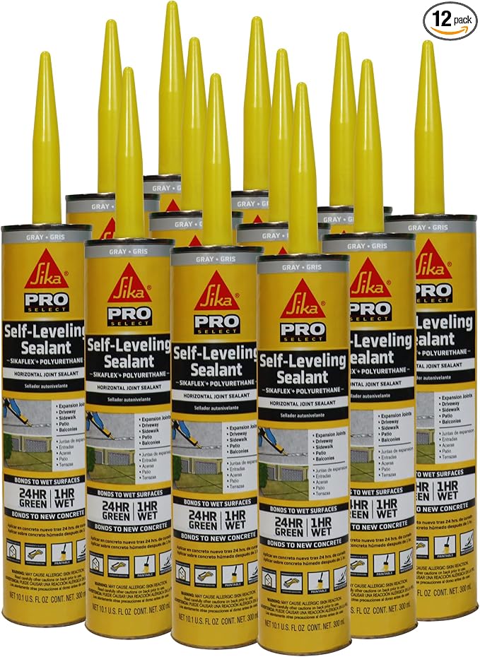 SIKA Sikaflex Self-Leveling Sealant, 10.1 Oz, Quick-Curing, Waterproof & by SIKAUSA