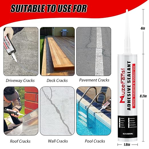 Concrete Crack Filler and Sealant Self-Leveling, Fast Curing Cement Crack - Image 7