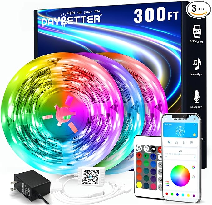 DAYBETTER Led Strip Lights 300 ft Color Changing Lights Strip by DAYBETTER