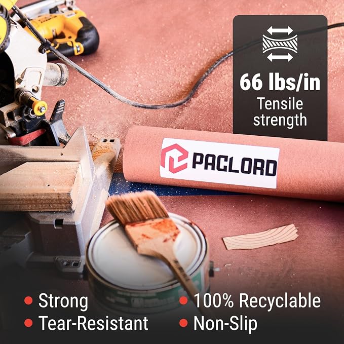 Floor Protection Paper 24" x 166' Red Rosin Paper Roll - Image 3