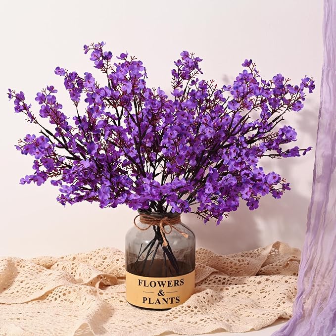 15 Pcs Fake Flowers, Real Touch Babys Breath Artificial Flowers, Full Baby by Yastouay