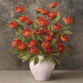 12 Pcs 27" Faux Silk Peony Artificial Fall Flowers Stems by VIERENA