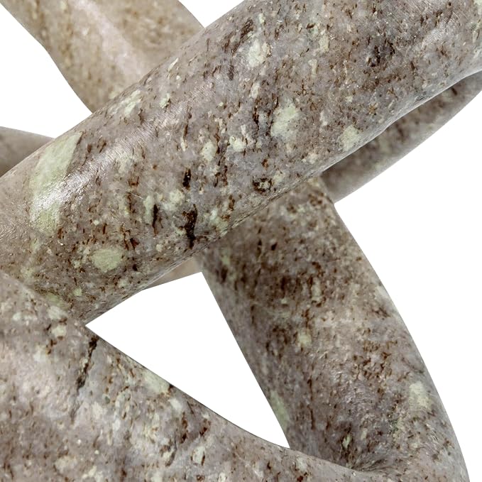 Creative Co-Op Modern Decorative Marble Link Knot - Image 3