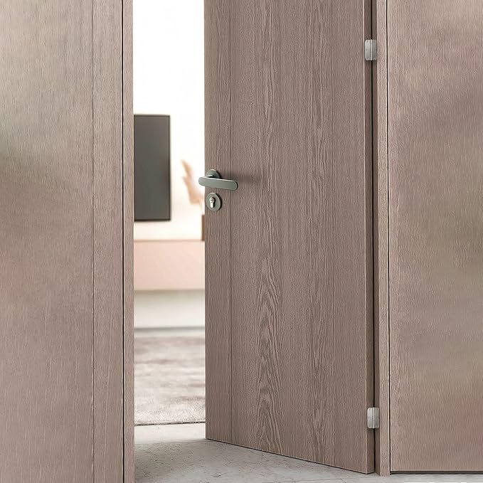 3.5 Inch Interior Door Hinges, 5/8 Inch Radius, Satin Nickel, 3 Pack | - Image 5