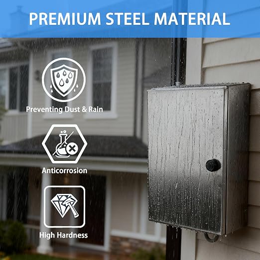 Electrical Enclosure 24x24x12, 304 Stainless Steel Enclosure IP66 Waterproof - Image 3