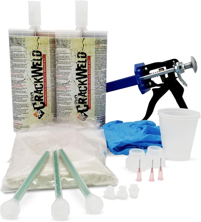 CrackWeld PRO Concrete Crack Repair Kit – Floor & Slab Repair by RadonSeal