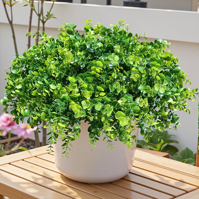 Artificial Plants for Outdoors Outside Spring Summer Decoration, 12 Bundles - Image 9