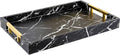 Home Redefined Modern Elegant 17.5"x12" Rectangle Black Marble Faux Leather by HomeRedefined