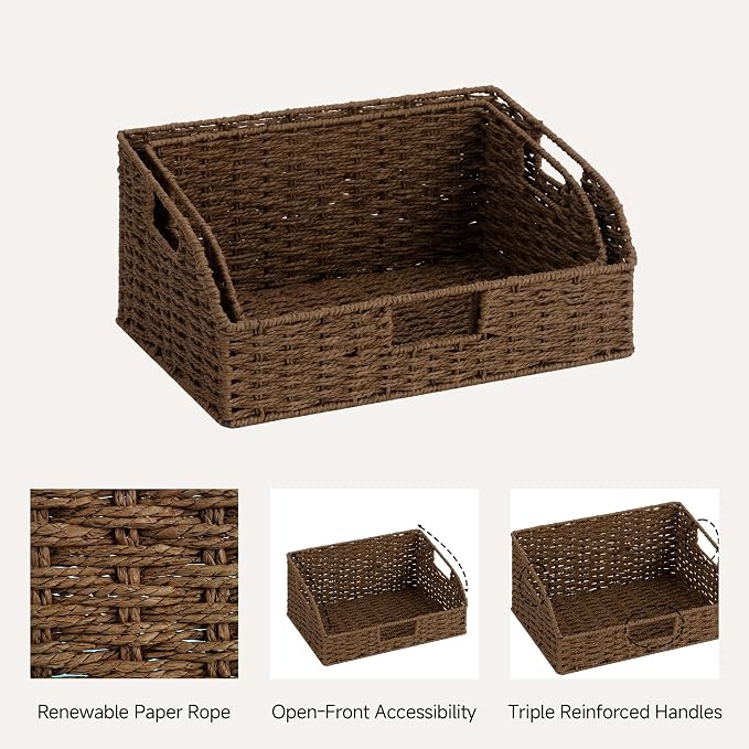 StorageWorks Pantry Baskets for Organizing, Pantry Organizers and Storage - Image 3