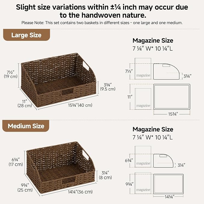 StorageWorks Pantry Baskets for Organizing, Pantry Organizers and Storage - Image 2