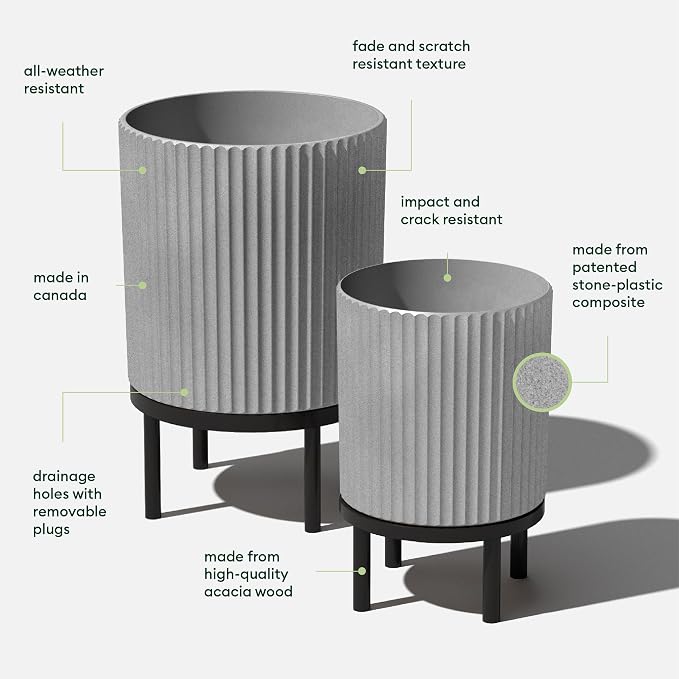 Veradek Demi Series Raised Duo Planters - Image 2