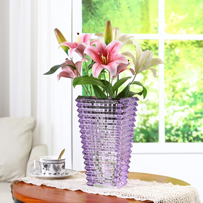 MCMCNCUIU Crystal Glass Vase, Large Crystal Vases - Image 6