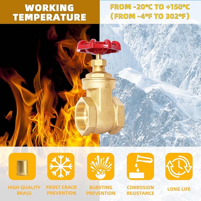 4" NPT Gate Valve, Heavy Duty, Female x Female Thread, DN100 | Manual Rotary - Image 4