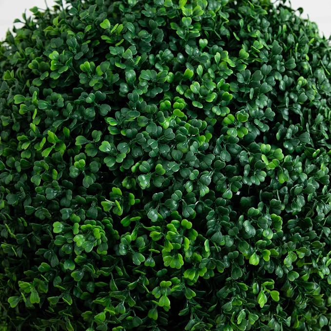 Nearly Natural 6ft. Artificial Triple Ball Boxwood Topiary Tree - Image 3